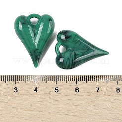 アクリルパーツ  ハート  シーグリーン  27x20.5x8.5mm  穴：3x3mm&nbsp;OACR-M025-01B