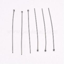 変色しにくい304ステンレススチール製フラットヘッドピン  ステンレス鋼色  16x0.5mm  24ゲージ  ヘッド：1mm&nbsp;STAS-H358-03A
