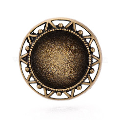 Adjustable Alloy & Iron Bezel Cup Ring Base with Rotatable Tray&nbsp;MAK-T012-12AB