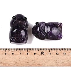 天然アメジストのモンスターの置物  ホームオフィスのデスクトップ装飾用  39~41x24~25.5x24~25mm&nbsp;DJEW-N003-01B