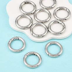 Tarnish Resistant Ring 304 Stainless Steel Spring Gate Rings&nbsp;STAS-E073-06