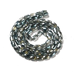 Transparent Electroplate Glass Beads Strands&nbsp;EGLA-F150-FR01