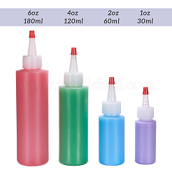 プラスチック接着剤ボトルの製作  プラスチックドロッパー付  ボトルキャップ  漏斗ホッパー  透明  50x55mm  穴：4.5mm  容量：3~180ミリリットル&nbsp;DIY-BC0002-32