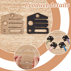 50Pcs House Shape Acrylic Bobbins&nbsp;OACR-OC0001-25A