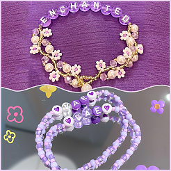 828個16スタイルアクリルビーズ  混合図形  青紫色  4~20x4~34x3~12mm  穴：1~3mm  828個/セット&nbsp;MACR-SP0001-65C
