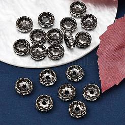 Brass Rhinestone Spacer Beads&nbsp;RB-A014-Z10mm-01B