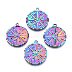 Ion Plating(IP) 201 Stainless Steel Pendants&nbsp;STAS-N098-074M