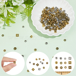 240Pcs 12 Styles Tibetan Style Alloy Spacer Beads&nbsp;TIBE-SC0002-59D