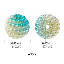 Imitation Pearl Acrylic Beads&nbsp;OACR-FS0001-42C