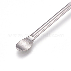 ステンレス鋼の耳かき  耳垢除去ツール  ステンレス鋼色  77x4x2mm&nbsp;AJEW-WH0114-59P