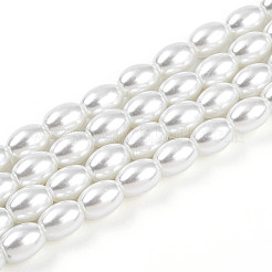 Baking Paint Pearlized Glass Pearl Bead Strands&nbsp;HY-T002-01A-01