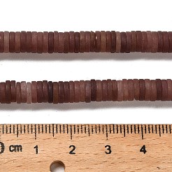 天然紫色アベンチュリンビーズ連売り  艶消し  ディスクビーズ  ヒシビーズ  6.5x1.5mm  穴：0.8mm  約248~253個/連  15~15.31インチ（38.1~38.9cm）&nbsp;G-P575-B48-6x1mm