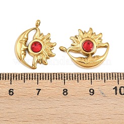 304 Stainless Steel Rhinestone Pendants&nbsp;STAS-Z166-24G-01