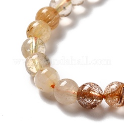 Natural Rutilated Quartz Beads Strands&nbsp;G-B029-B02-02