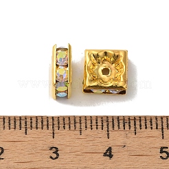 Brass Rhinestone Spacer Beads&nbsp;RSB074NF-02G