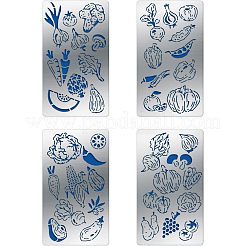 4Pcs 4 Style 304 Stainless Steel Cutting Dies Stencils&nbsp;DIY-FG0002-17