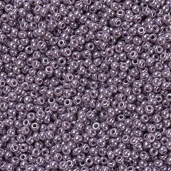 MIYUKIラウンドロカイユビーズ  日本製シードビーズ  11/0  （rr437)不透明な藤色の光沢  2x1.3mm  穴：0.8mm  約50000個/ポンド&nbsp;SEED-G007-RR0437