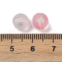 透明なアクリルビーズ  ベリービーズ  ラウンド  ABカラーメッキ  ミックスカラー  8mm  穴：2mm  1851個/ 500g&nbsp;OACR-B031-11-8mm