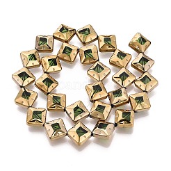 Electroplate Glass Beads Strands&nbsp;EGLA-T021-24E