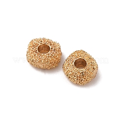 真鍮ビーズ  カドミウムフリー＆ニッケルフリー＆鉛フリー  正方形  18KGP本金メッキ  5x4.5x2mm  穴：1.4mm&nbsp;KK-Z112-34G