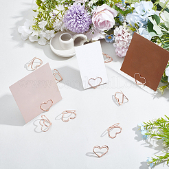 32Pcs Mini Iron Place Card Holders&nbsp;ODIS-SP0001-08RG