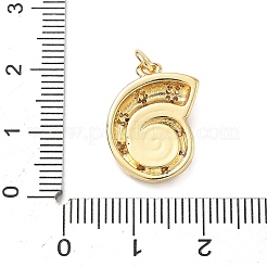 Brass Micro Pave Cubic Zirconia Pendants&nbsp;KK-D426-25E-G