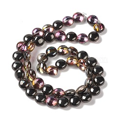 Transparent Electroplate Glass Bead Strands&nbsp;EGLA-P049-01A-HP03