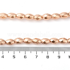 Electroplated Strong Magnetic Synthetic Hematite Beads Strands&nbsp;G-P518-03C