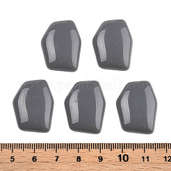 オペークアクリルカボション  不規則な六角形  グレー  25.5x19.5x5.5mm  約253個/500g&nbsp;MACR-S373-143-A03