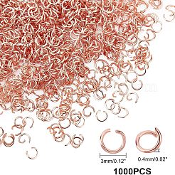 1000Pcs 304 Stainless Steel Open Jump Rings&nbsp;STAS-UN0029-59