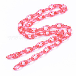Handmade Transparent ABS Plastic Cable Chains&nbsp;KY-S166-001E