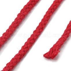 編み物、工芸、編み物用の編み綿糸  レッド  6x3mm  約10.94ヤード（10m）/かせ&nbsp;OCOR-A009-01L