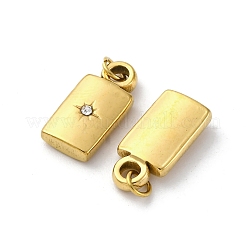 304 Stainless Steel Crystal Rhinestone Pendants&nbsp;STAS-E550-04G