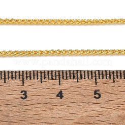 1.5mm真鍮製ウィートチェーンネックレス（女性用）  長持ちメッキ  ゴールドカラー  17.72インチ（45cm）&nbsp;KK-CBA4FD4-08G