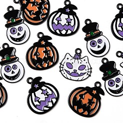 16Pcs 4 Style Alloy Enamel Pendants&nbsp;ENAM-LS0001-33