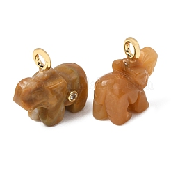 Natural Topaz Jade Carved Pendants&nbsp;G-H357-01G-08