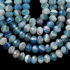 Natural Banded Agate Beads Strands&nbsp;G-D344-A34-06