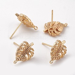 Brass Stud Earring Findings&nbsp;X-KK-S350-424
