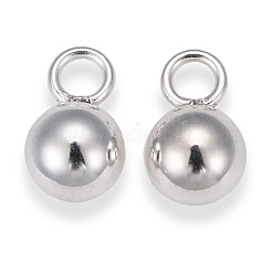 201ステンレススチールペンダントエンドピース  銀  10x6mm  穴：2.5mm&nbsp;STAS-N005-01S