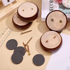 Wood Round Furniture Legs&nbsp;FIND-WH0199-412C