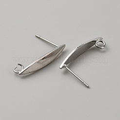 Brass Stud Earring Findings&nbsp;FIND-WH0110-705