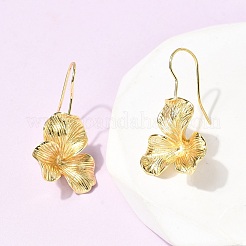 Leaf Brass Dangle Earrings&nbsp;EJEW-H180-17G