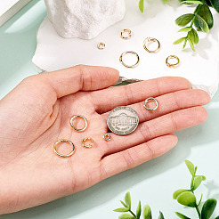 10Pcs 5 Styles Brass Open Jump Rings&nbsp;KK-TA0008-84G