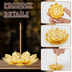 90Pcs Zinc Alloy Lotus Incense Burner Holder&nbsp;AJEW-WA0001-31