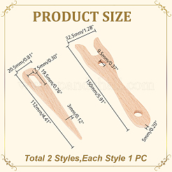 Wooden Knitting Loom Plexer&nbsp;DIY-WH0591-144A