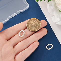 2Pcs Sterling Silver Spring Gate Rings&nbsp;STER-PH0002-27