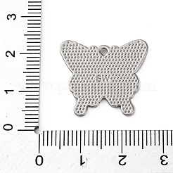 合金エナメルチャーム  鉛フリー＆カドミウムフリー  バタフライチャーム  プラチナ  ブラック  20x22x1.5mm  穴：1.5x1mm&nbsp;PALLOY-R162-01P