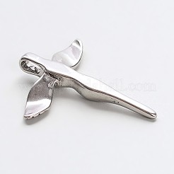 変色しにくい201ステンレススチール製フェアリーペンダント  ステンレス鋼色  37x30.5x6mm  穴：3.5x5mm&nbsp;X-STAS-I033-03