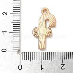 クリスマステーマ合金エナメルペンダント  ゴールドカラー  キャンディー棒  22x11.5x1.5mm  穴：1.6mm&nbsp;ENAM-K074-02C-02