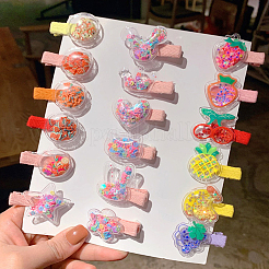 40Pcs 4 Colors PVC Plastic with Polymer Clay Cabochons&nbsp;KY-CJ0001-43